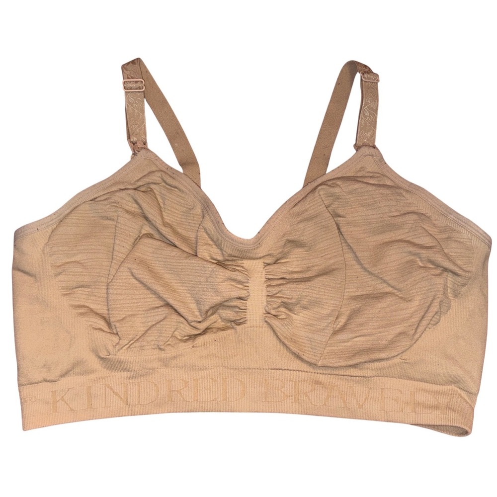 Kindred Bravely Womens‎ Nude Nursing Maternity Bra Wireless Busty, Size L